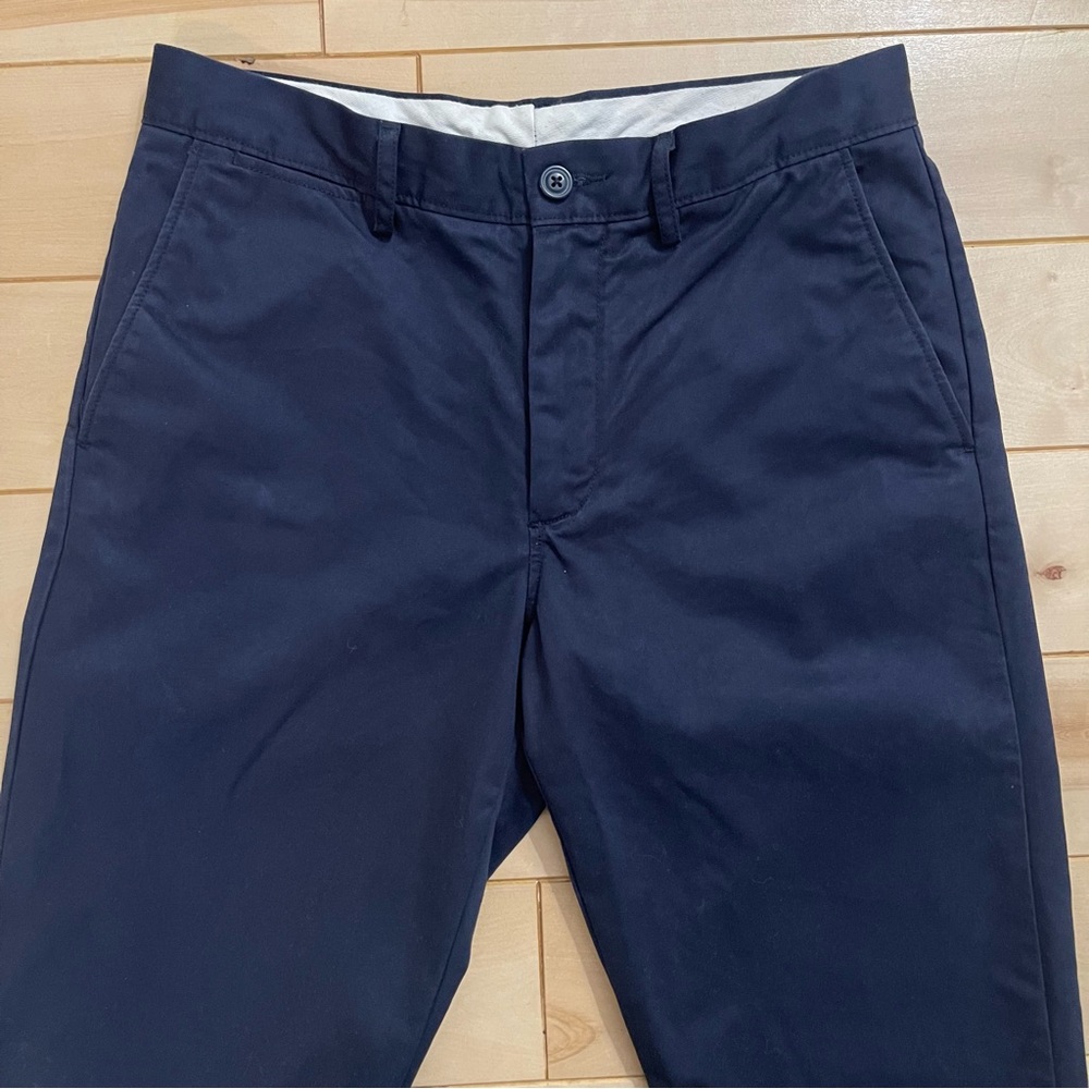 J. Crew men’s navy cotton chino pants, urban slim fit, size 32W, 34L